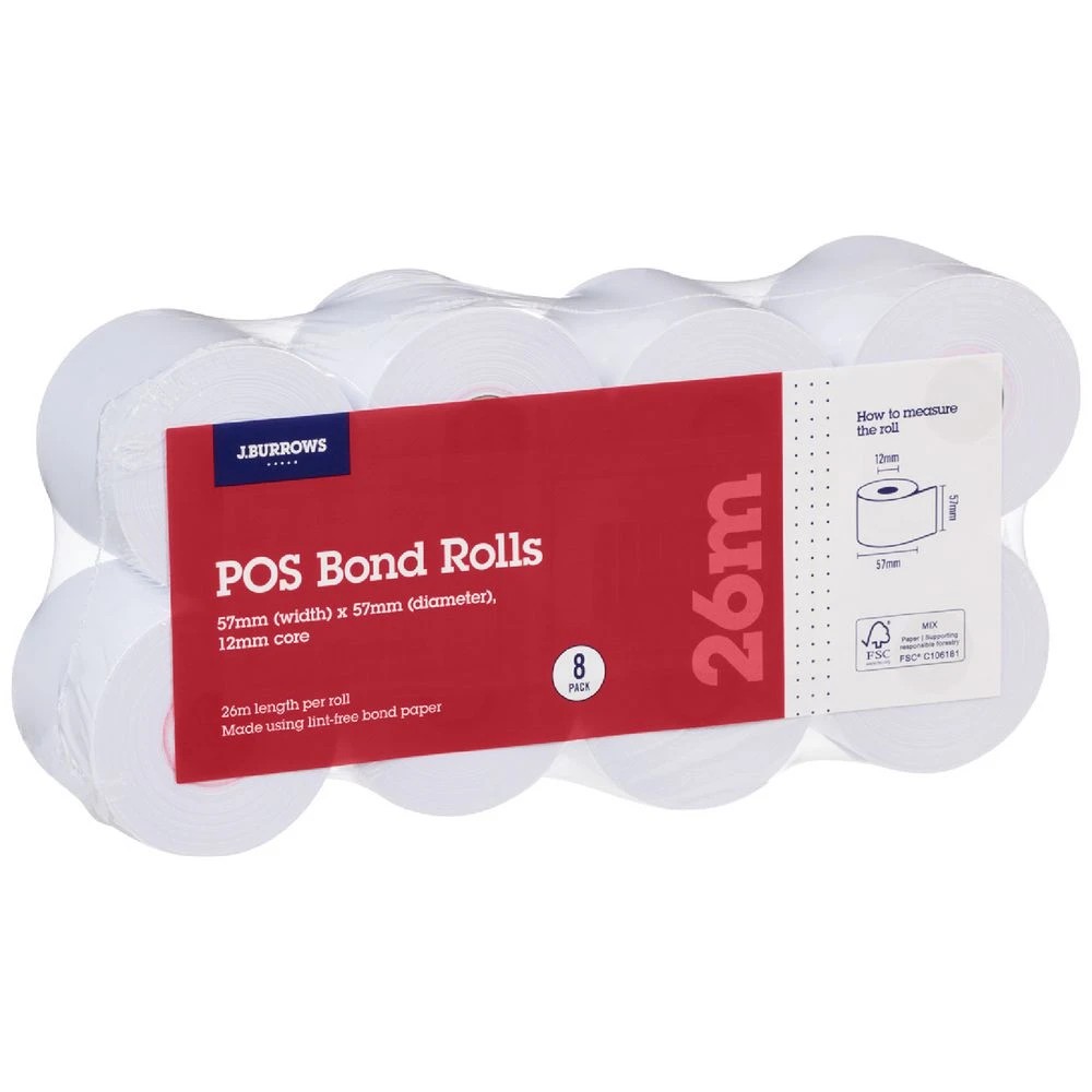 2 J. Burrows Bond Roll 57x57mm 8 Pack, 2 of 2