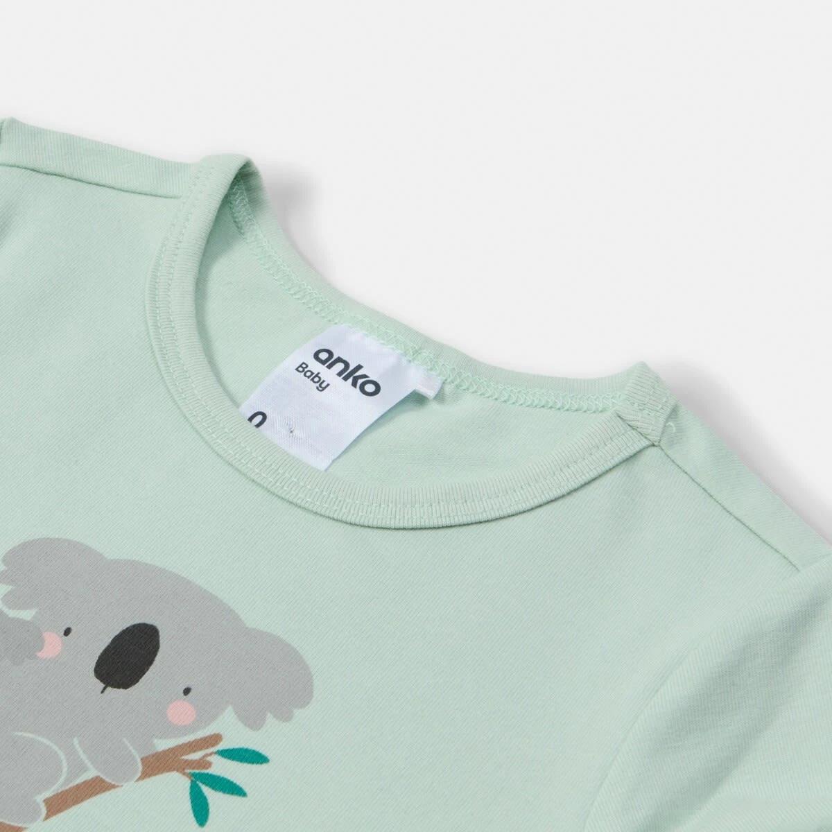 6 3 Pack Bodysuits Grn Koala, 6 of 8