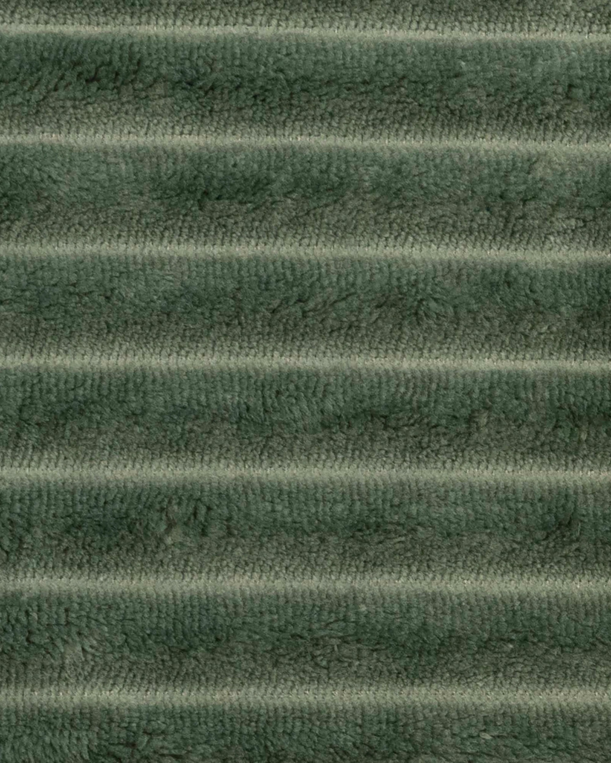 3 Bambury Channel Plush Velour Striped Throw  Juniper - Green, 3 of 3