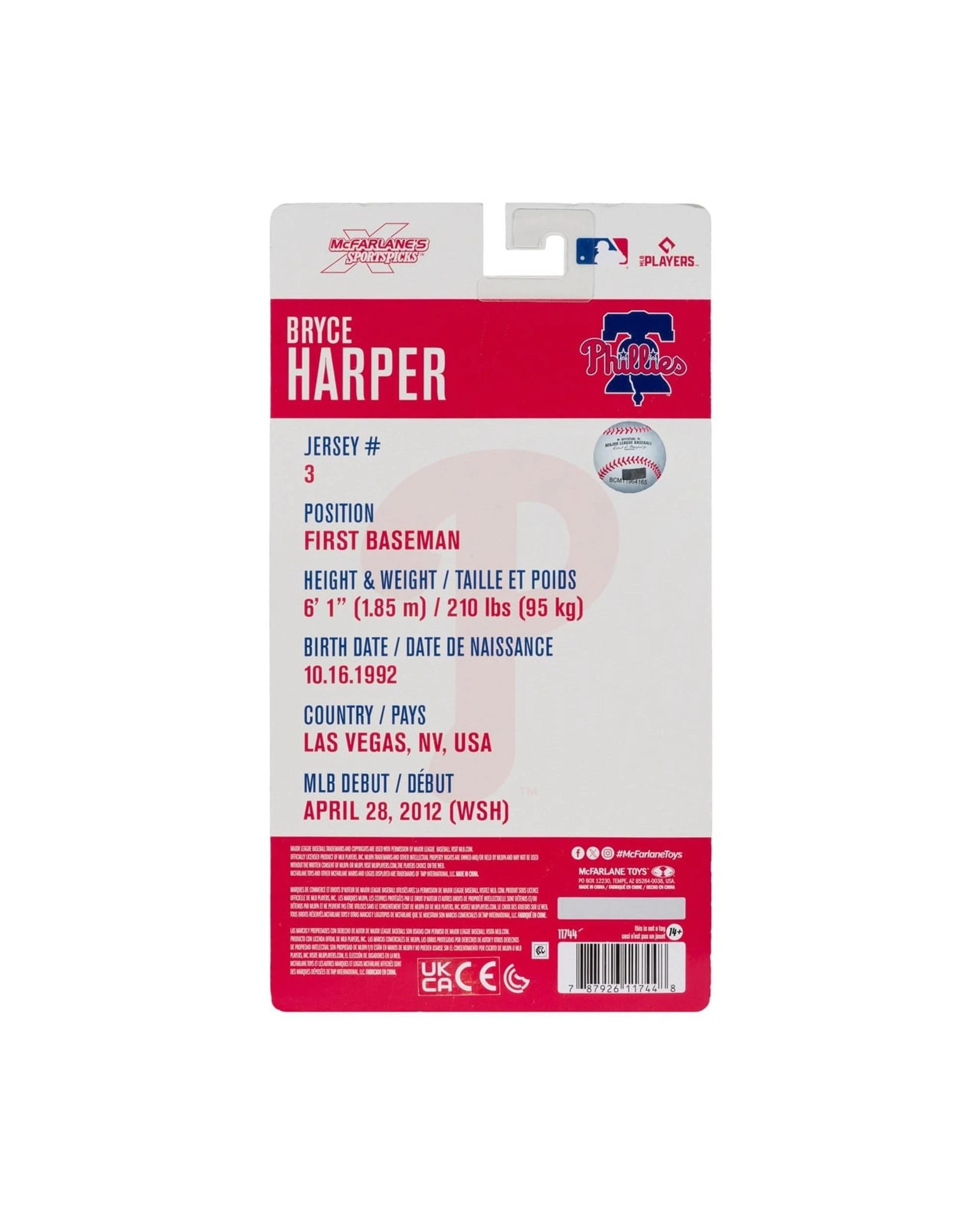 9 McFarlane SportsPicks MLB Phillies Bryce Harper 6 inch Articulated Figure, 9 of 9