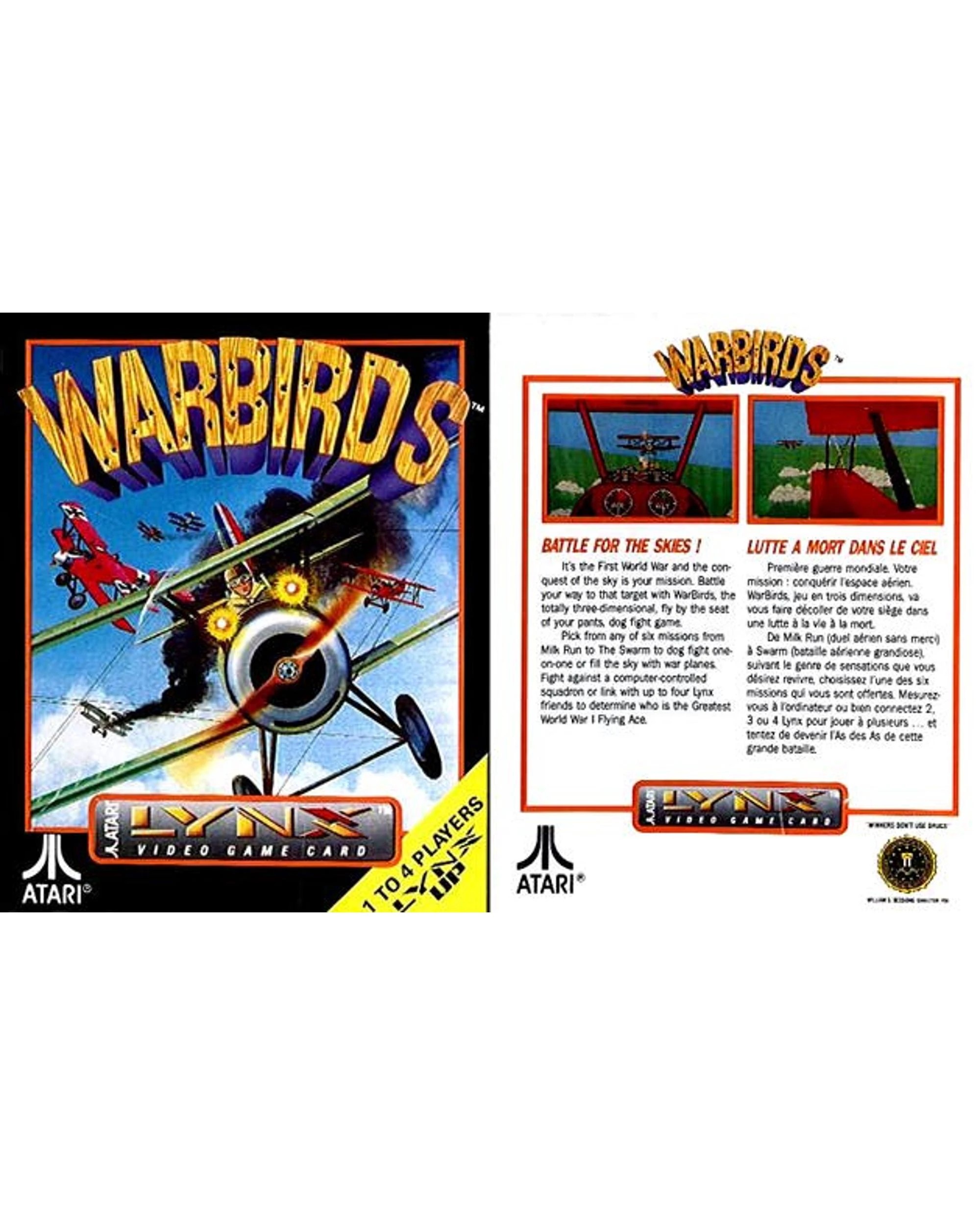 2 WarBirds - Atari Lynx, 2 of 2