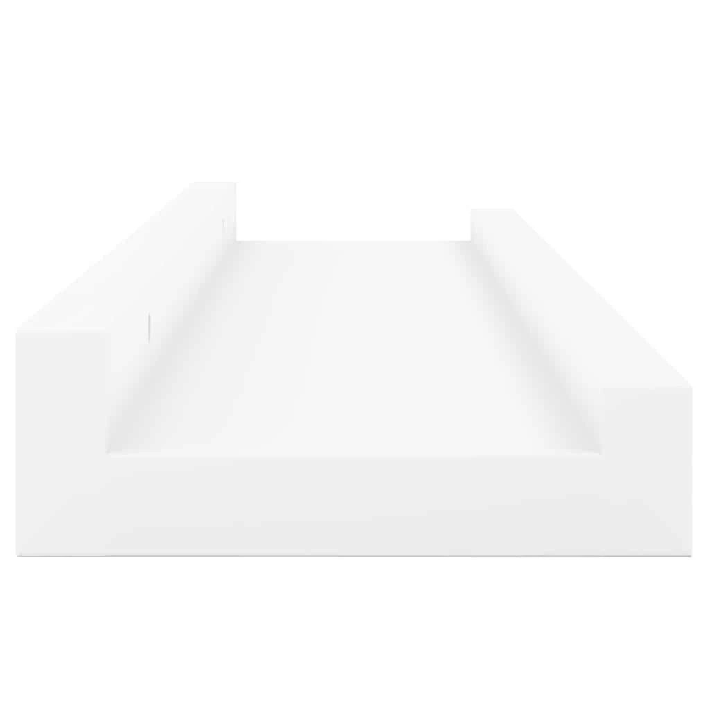 7 vidaXL Frame ledge shelf Durable - White, 7 of 9