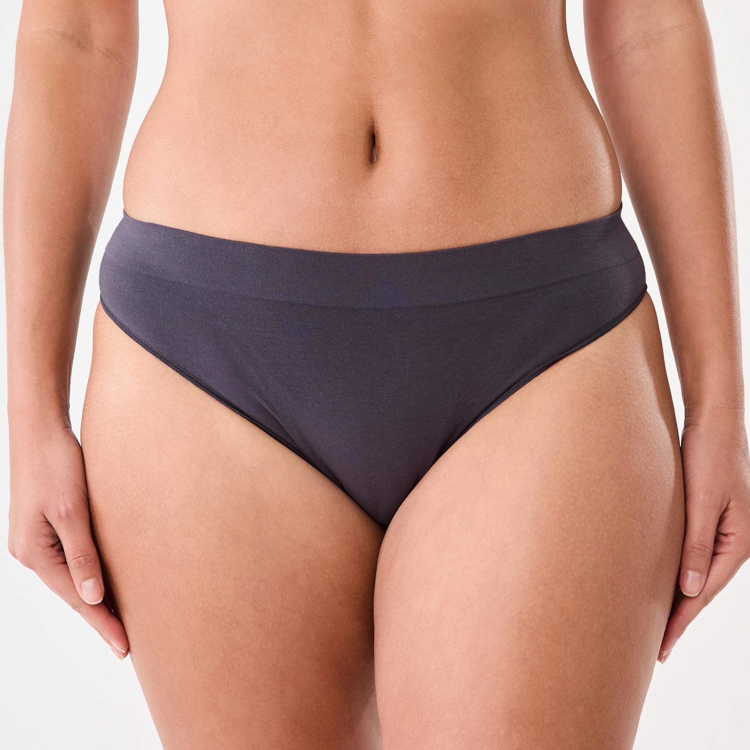 5 3 Pack Seamfree Cotton Bikini Briefs WASHED SLATE, SEAGRASS BLUE, BRIGHT TURQUOISE, 5 of 8