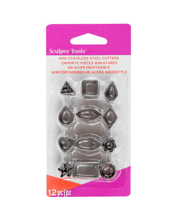 Sculpey Tools Mini Basic Shape Cutters 12 Pack