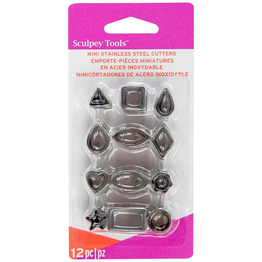 1 Sculpey Tools Mini Basic Shape Cutters 12 Pack, 1 of 1