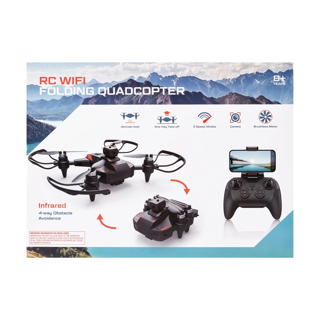 10 RC Wi-Fi Folding Quadcopter, 10 of 10
