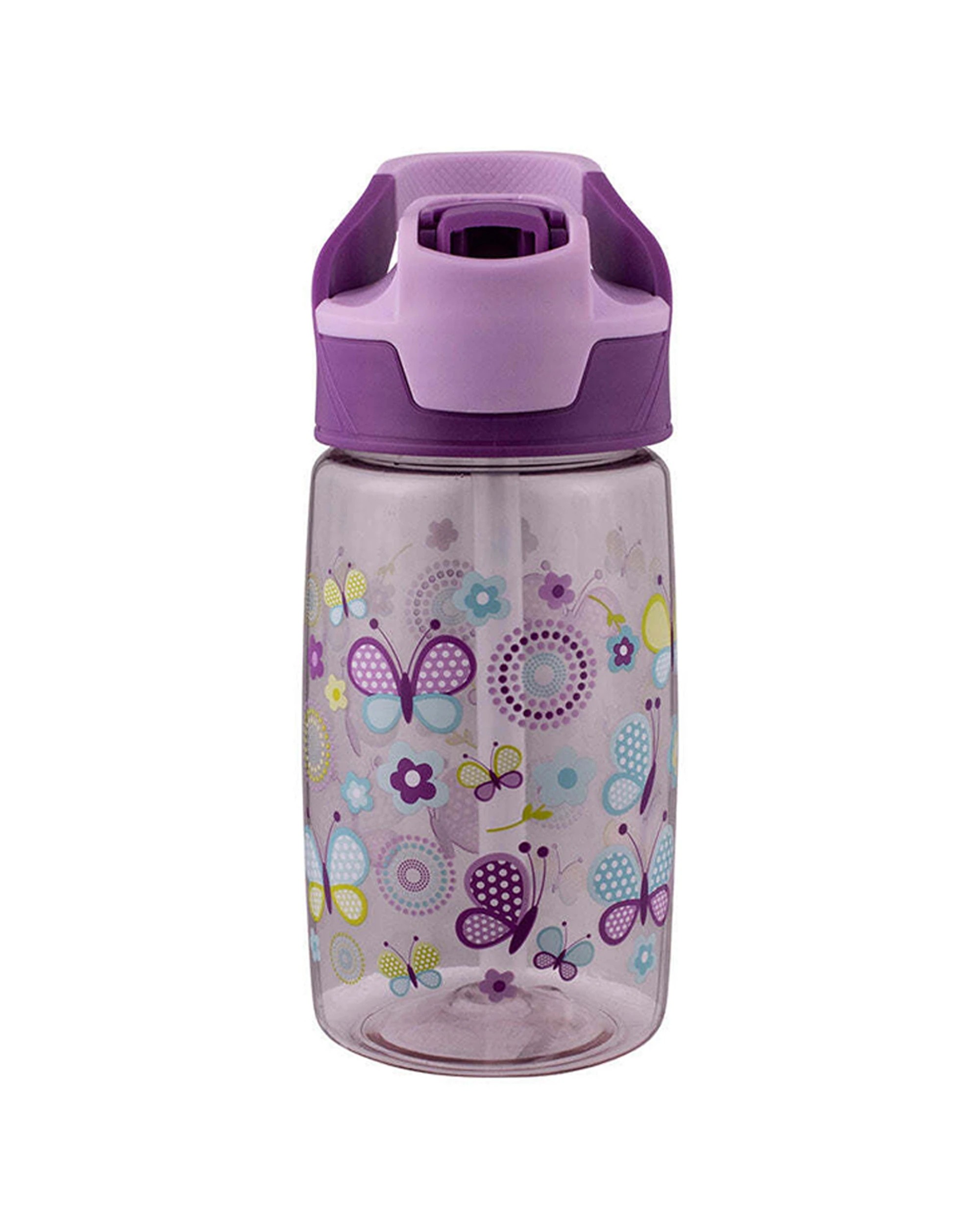 1 Avanti YumYum Tritan 450ml Bottle Butterflies Leakproof Carry Handle - Pattern, 1 of 1