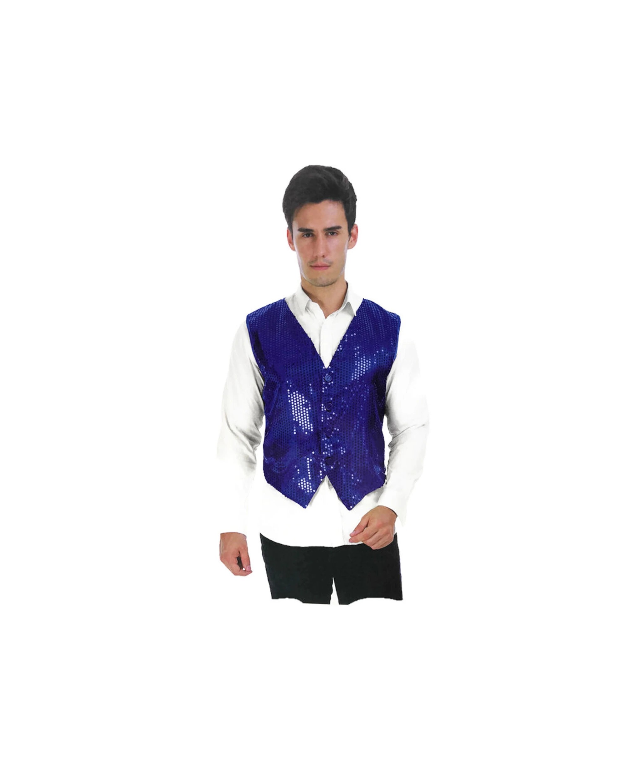 3 BR Costumes Men's Sequin Waistcoat Dance Costume, 3 of 4