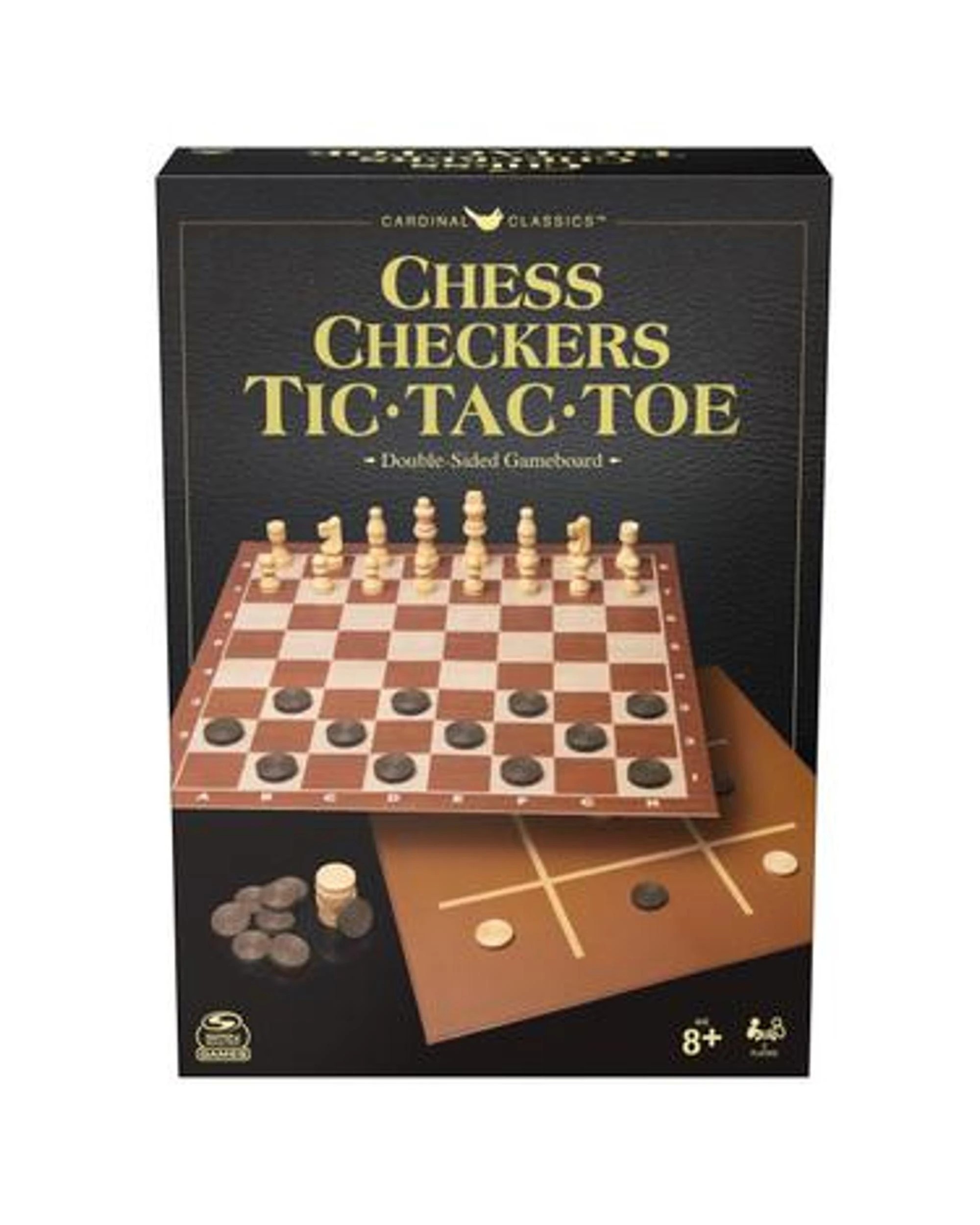 1 Cardinal Classics: Chess Checkers and Tic-Tac-Toe Set Box, 1 of 1