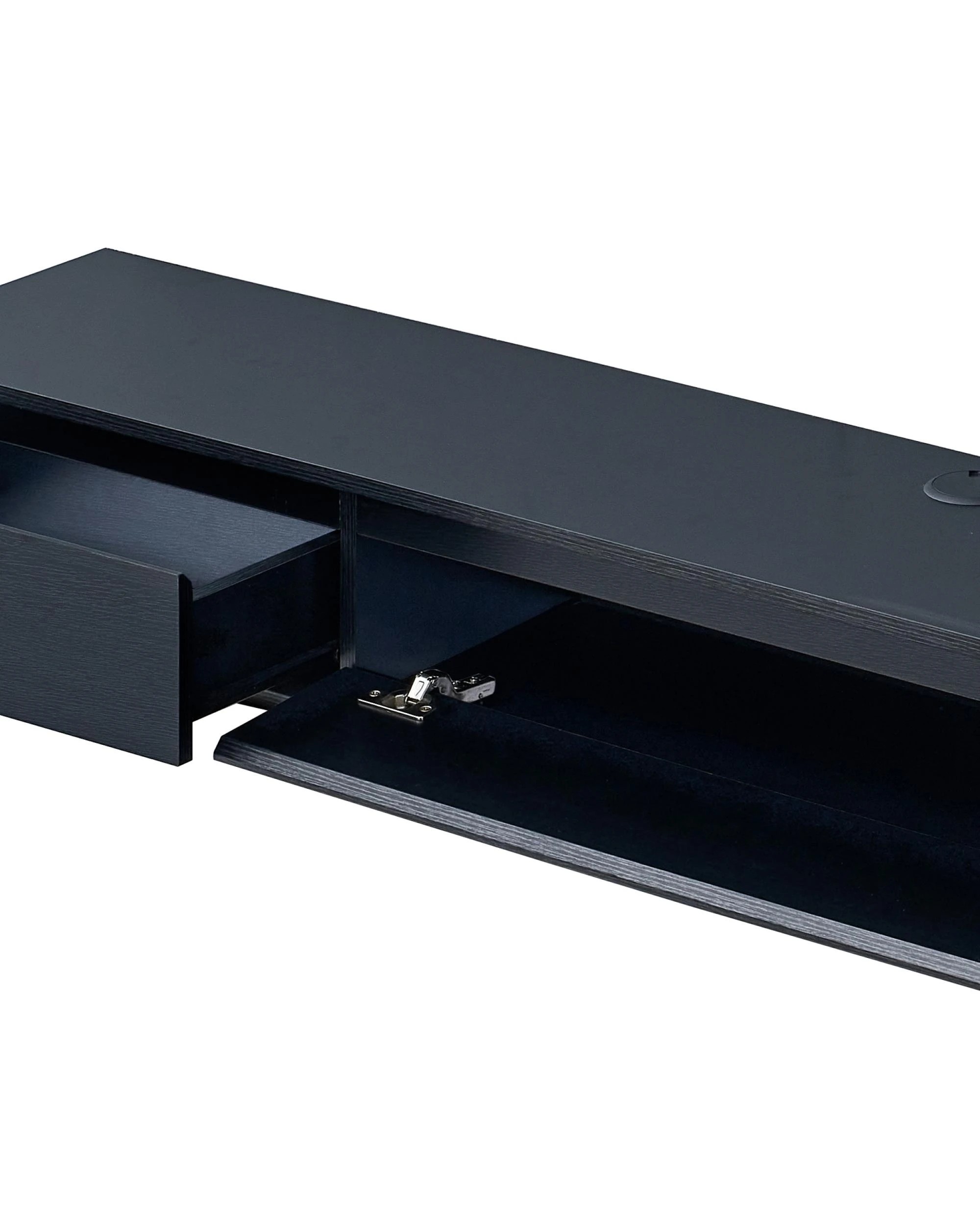 Kodu Wall Mount Entertainment Unit Floating TV Stand 180cm - Black - Kmart