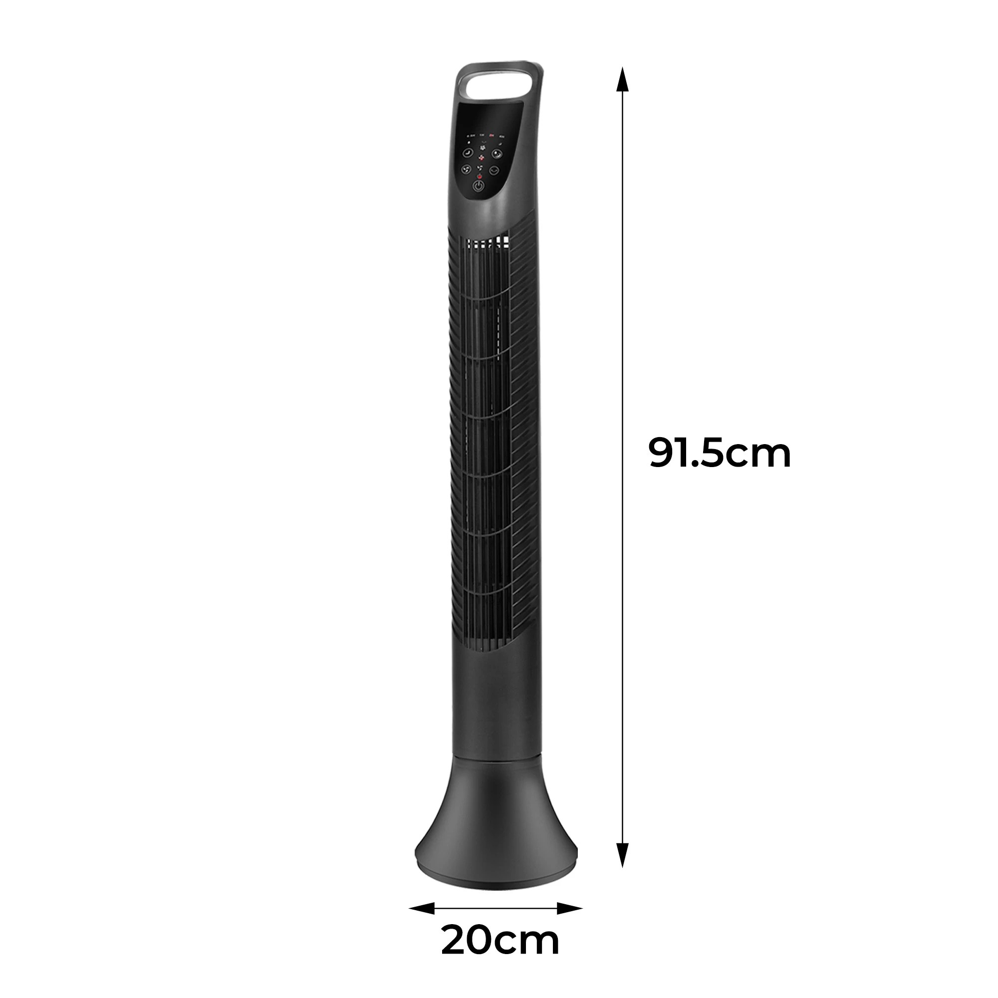 3 Spector Electric Bladeless Tower Fan Oscillating DC Motor 3 Speeds Timer Remote, 3 of 9