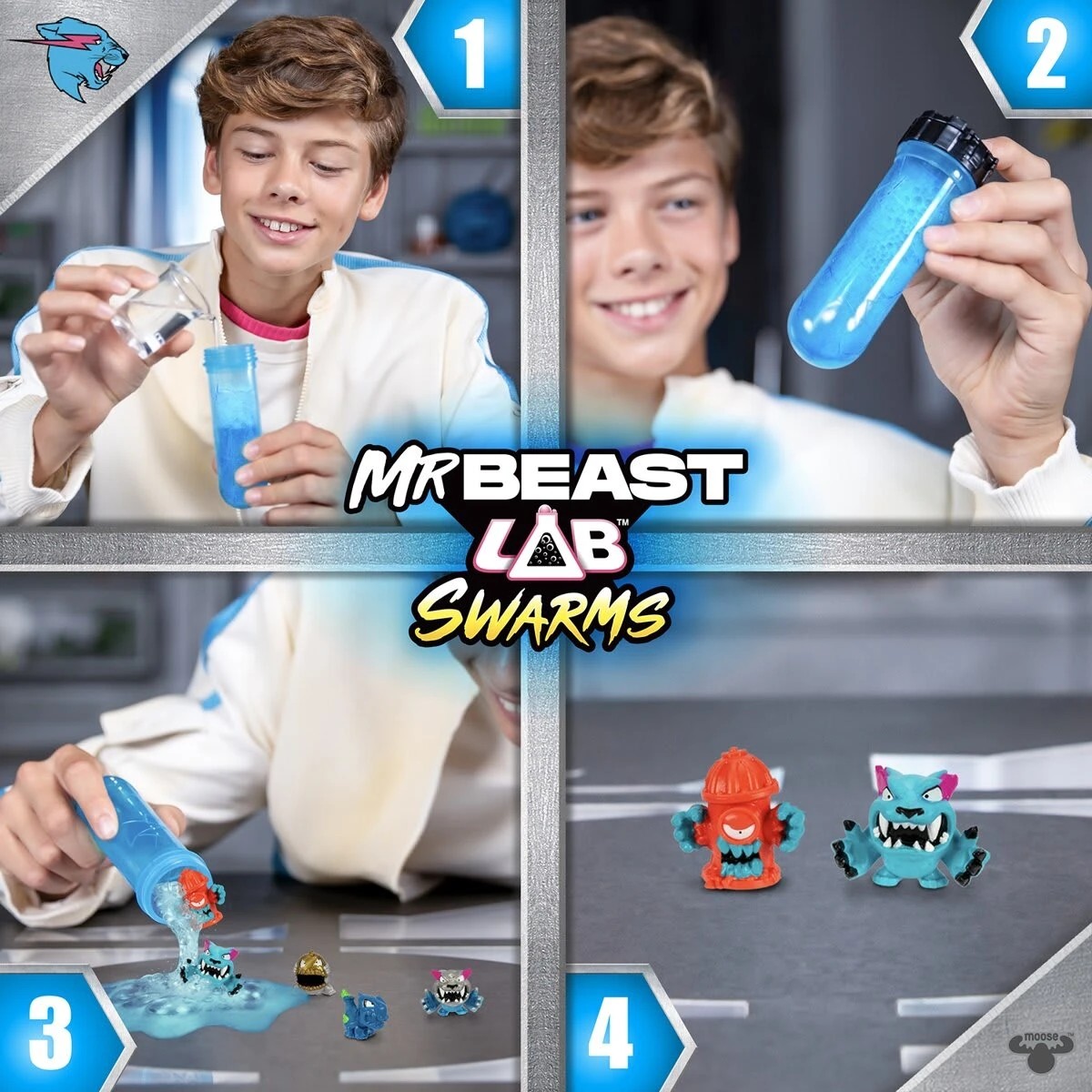 7 12 Pack MrBeast Lab Swarms Atomic Series Mega Lab Playset - Assorted, 7 of 8