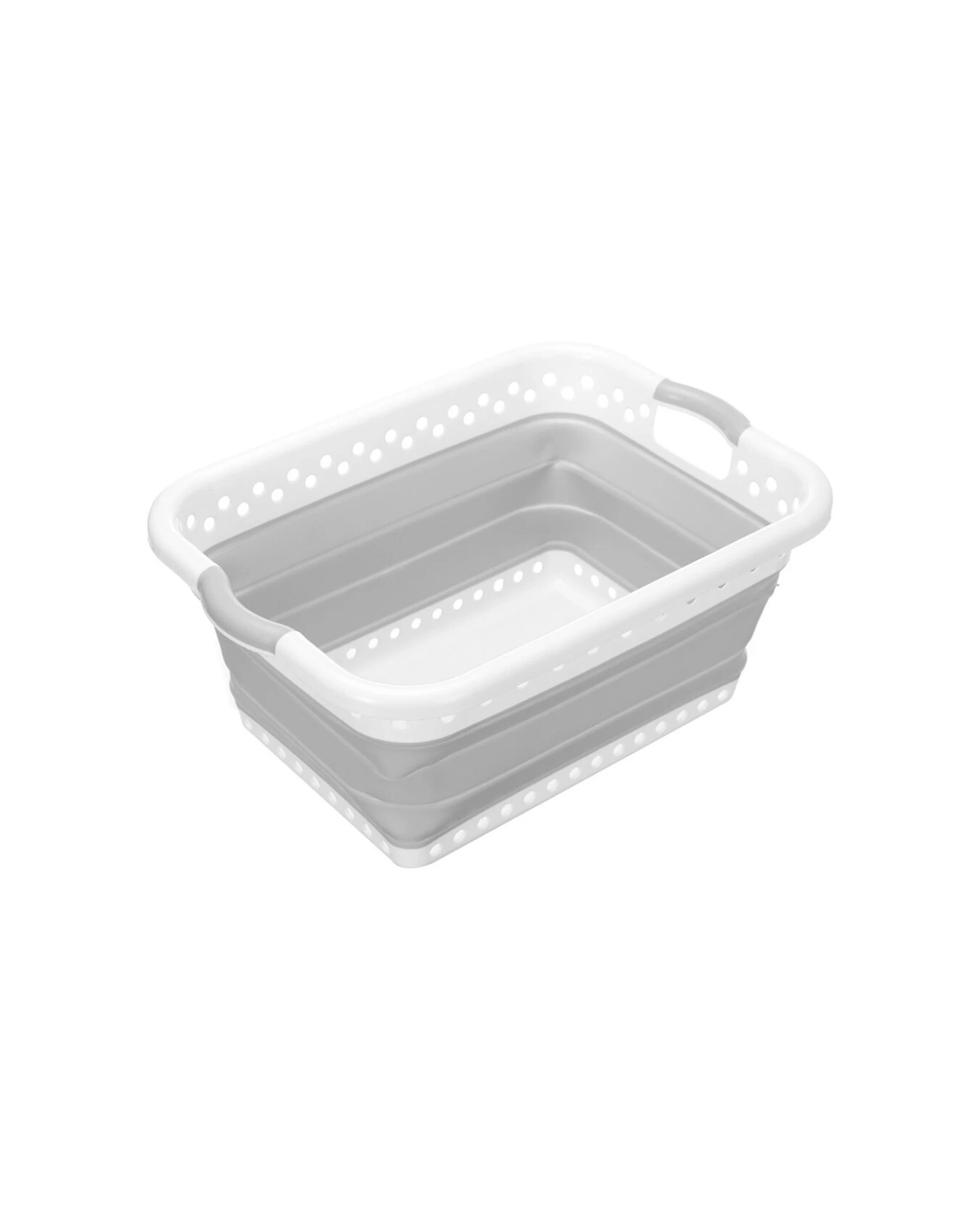 1 Boxsweden 45l Collapsible Laundry Basket Clothes Hamper/storage Organiser Grey
 - Grey, 1 of 5