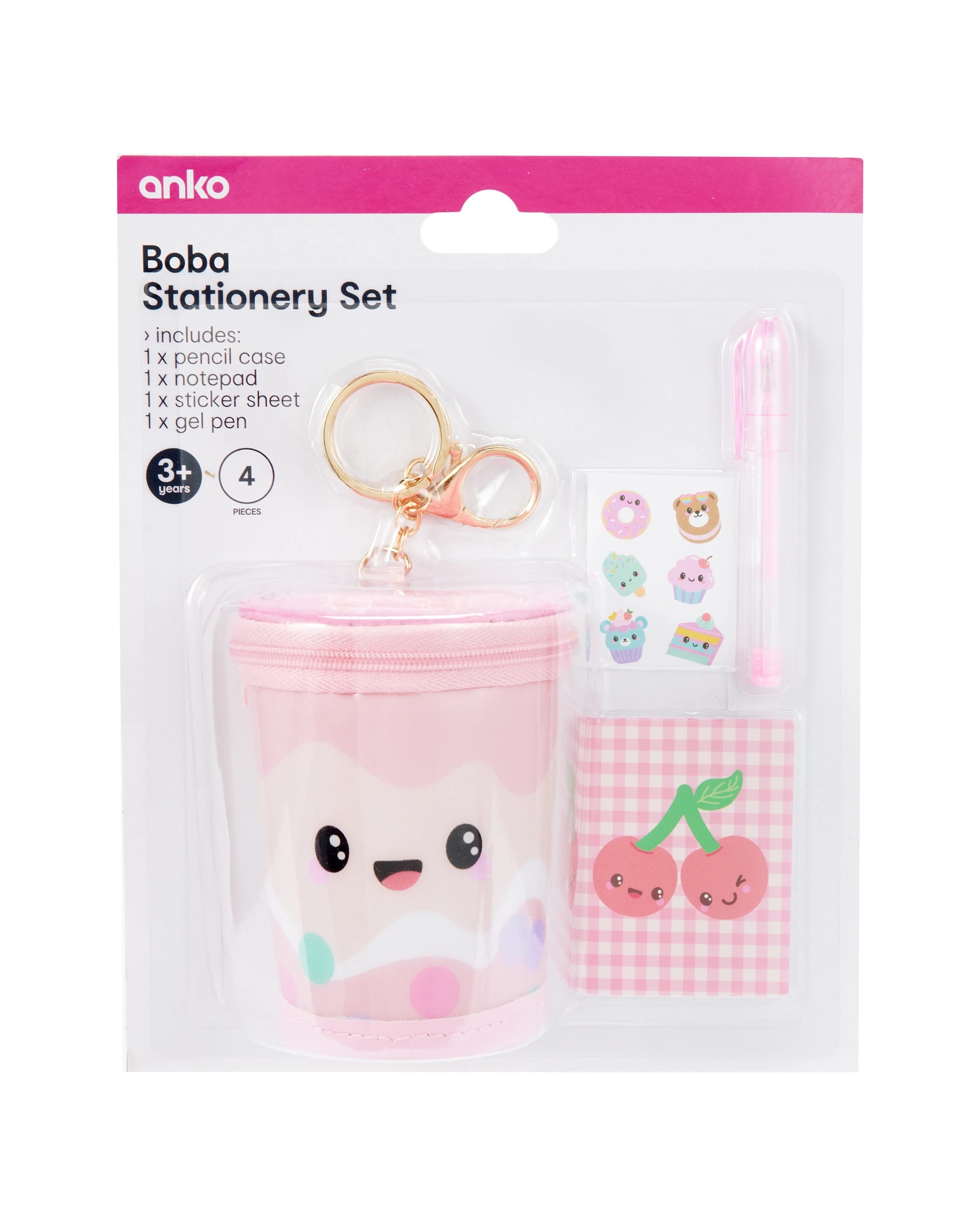 1 4 Piece Boba Stationery Set, 1 of 10