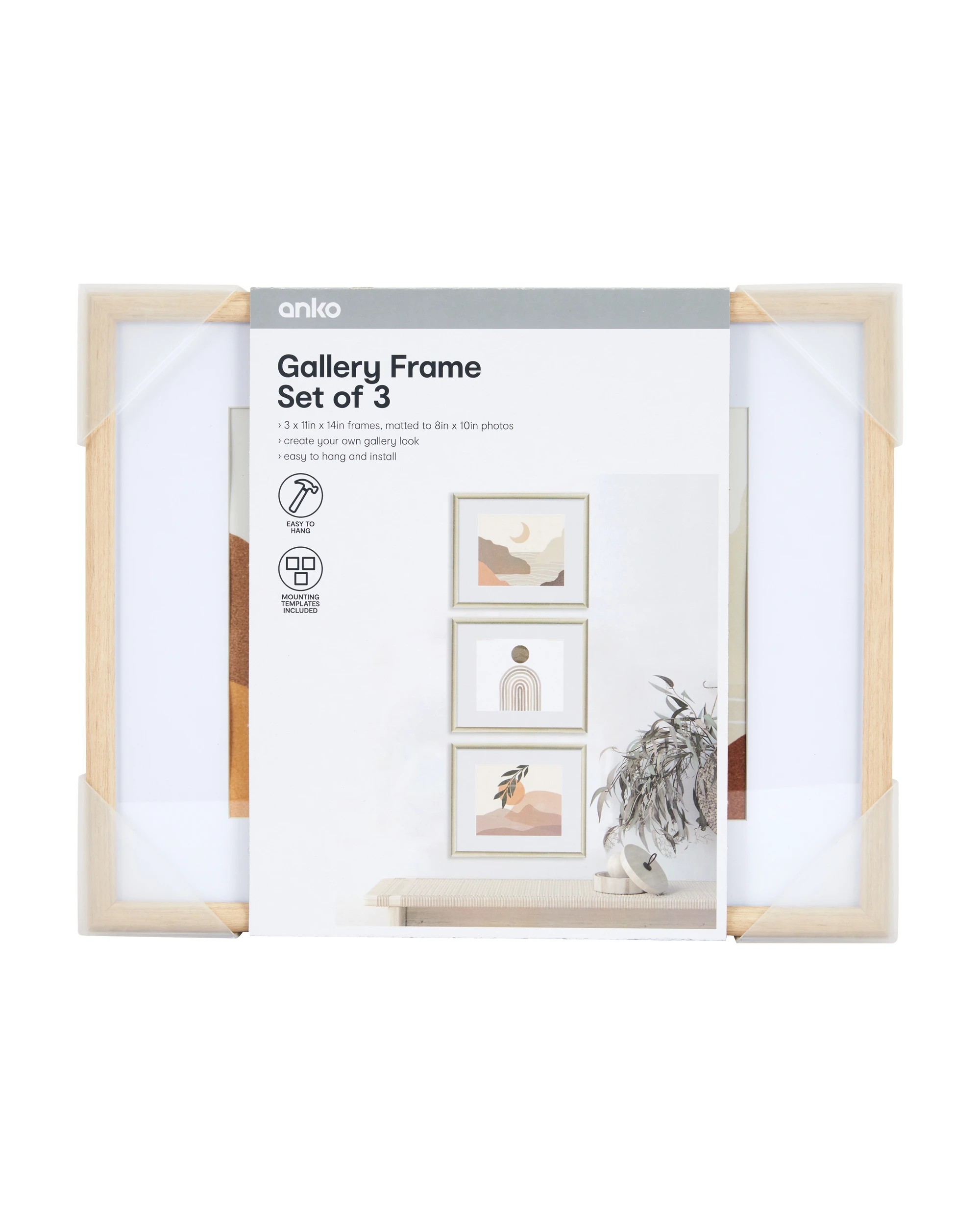 5 3 Piece Gallery Set - Oak, 5 of 6