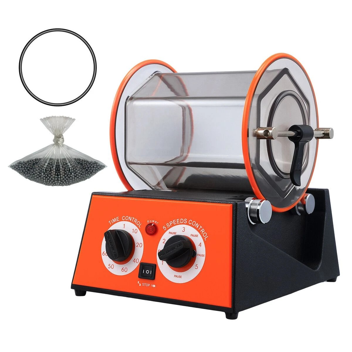 1 AUSWAY Rotary Tumbler Surface Polisher Machine 5kg Small Jewelry Gemstone, 1 of 1