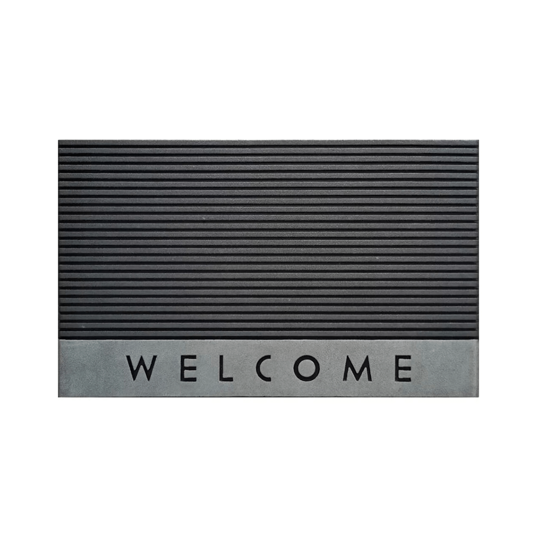 2 Solemate Rubber Welcome Stripe 45x75cm Functional Outdoor Front Doormat
 - Multi, 2 of 3
