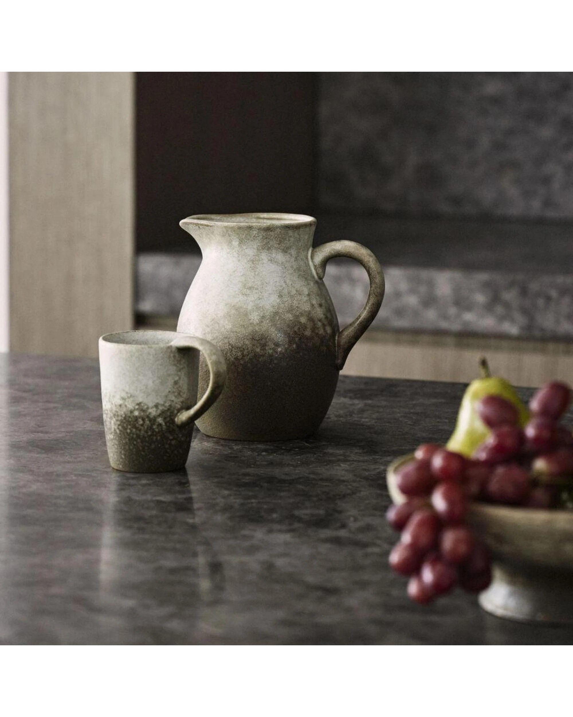 4 Grand Designs Dusk Stoneware 4 Piece Mug Set 300ml Cream & Brown - Multi, 4 of 5