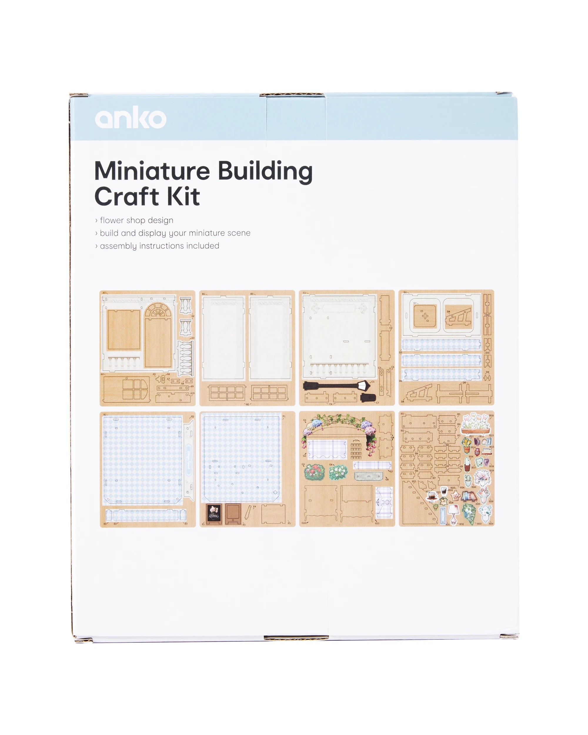 Miniature Building Craft Kit - Flower Shop - Kmart
