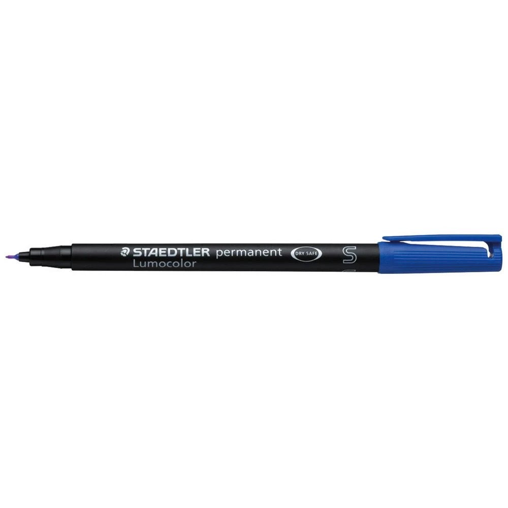 1 Staedtler Lumocolor Super Fine Permanent Marker Blue, 1 of 6