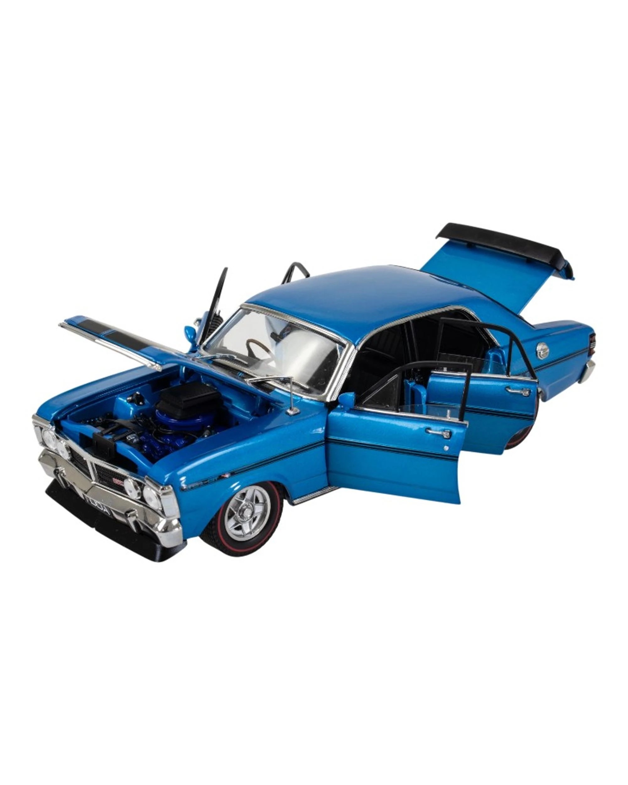 3 DDA Ford Falcon XY GTHO Blue 1:24 Scale Diecast Vehicle, 3 of 4