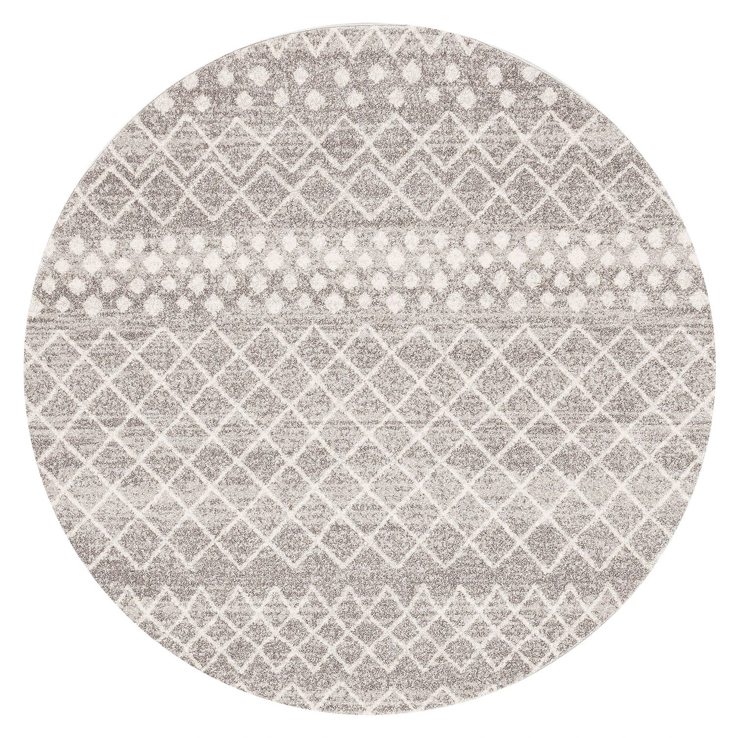 2 Common Ground Rugs Bluebay 454 240x240cm - Large Round Rug - Silver, 2 of 5