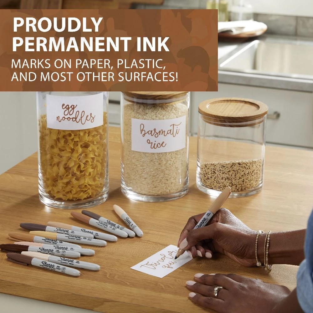 3 Sharpie Fine Permanent Markers Portrait Colours 12 Pack, 3 of 10