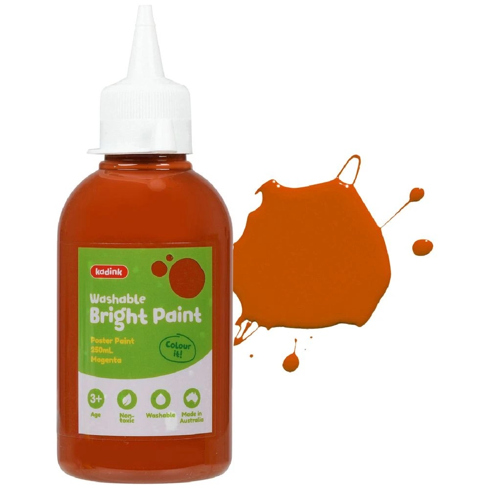 1 Kadink Washable Bright Poster Paint 250mL Brown, 1 of 4