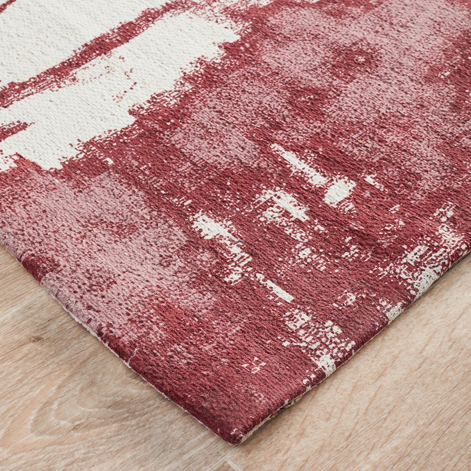 3 Common Ground Rugs Camellia 11 300x80cm - Medium Runner Handmade Rug - Pink, 3 of 7