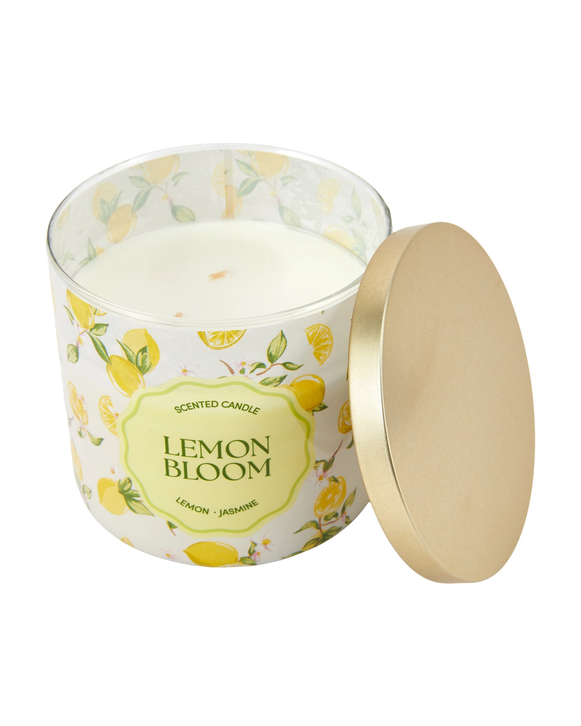 4 Graphic Lemon Bloom Fragrant Candle, 4 of 5