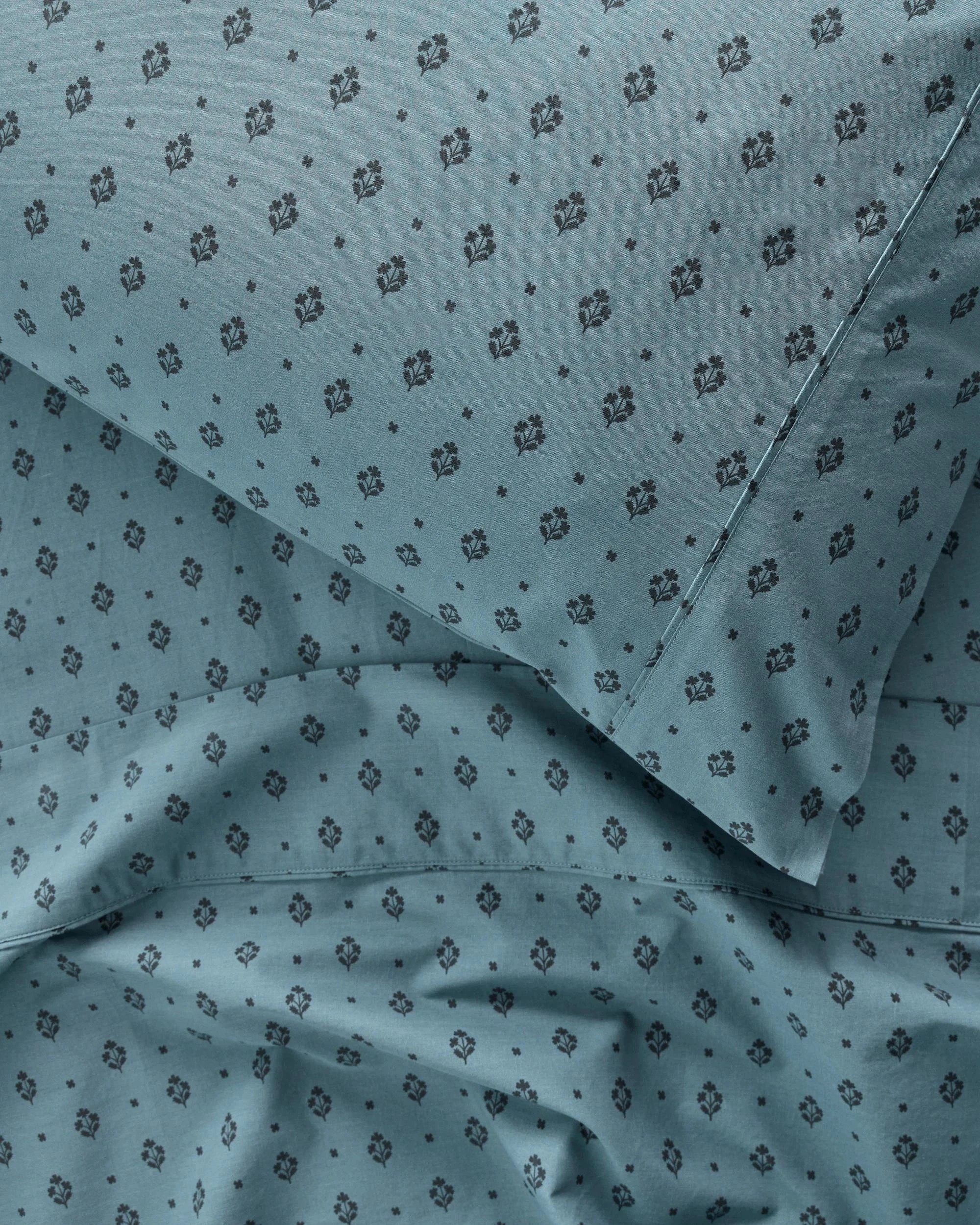4 Target Amelia Australian Cotton Printed Sheet Set - Queen Bed - Blue, 4 of 4
