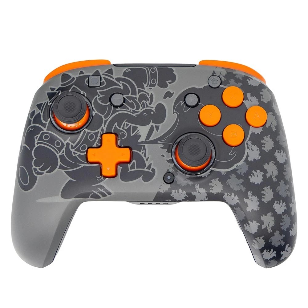 1 PDP - Rematch Glow Wireless Controller for Nintendo Switch - Blackout Bowser - Black,Dark Grey,Orange, 1 of 5
