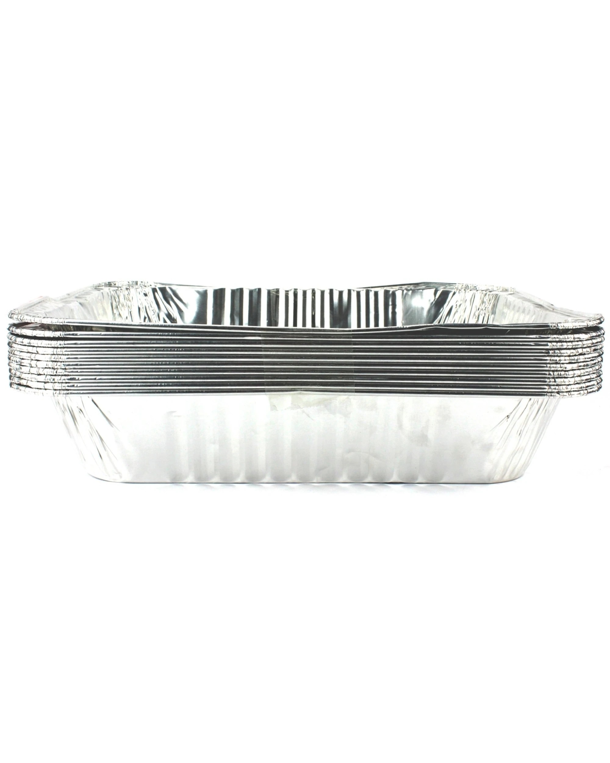 3 Durmaz Large Foil Trays 31.8cm x 26.8cm x 5.8cm Pack of 10 - Silver, 3 of 3