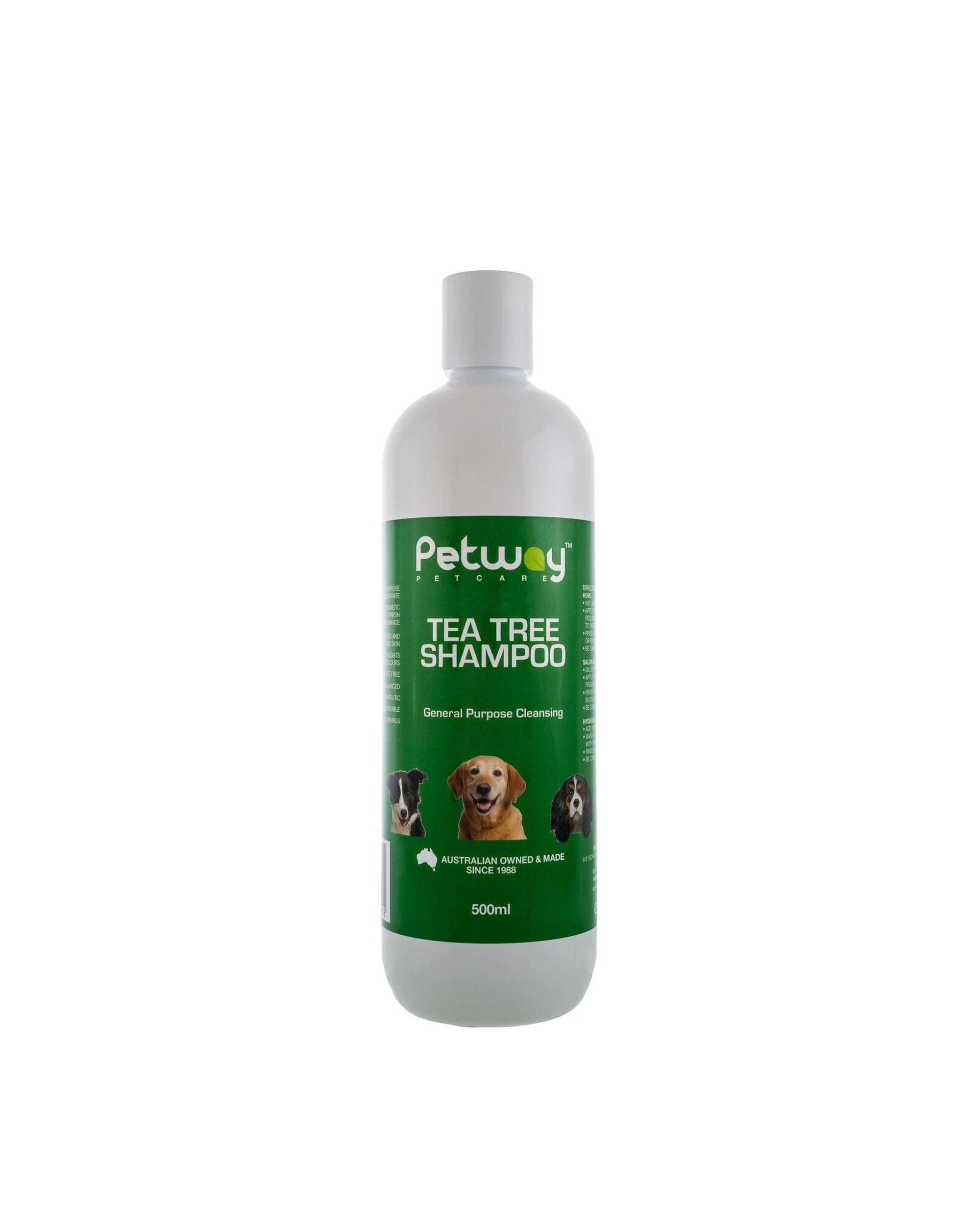 1 Petway Petcare Tea Tree General Purpose Cleansing Shampoo for Dogs 500ml, 1 of 1