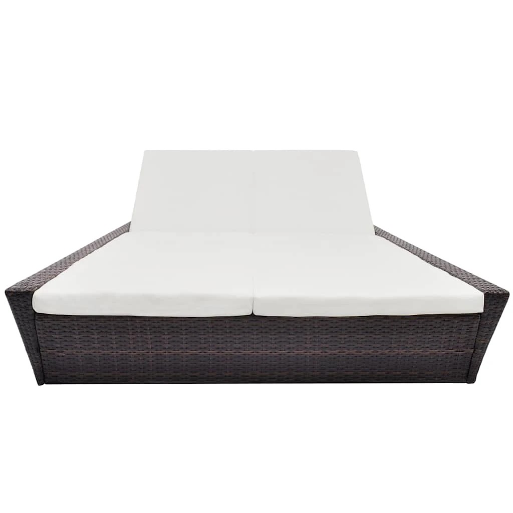 2 vidaXL Sunlounger Height-Adjustable - Brown, 2 of 8