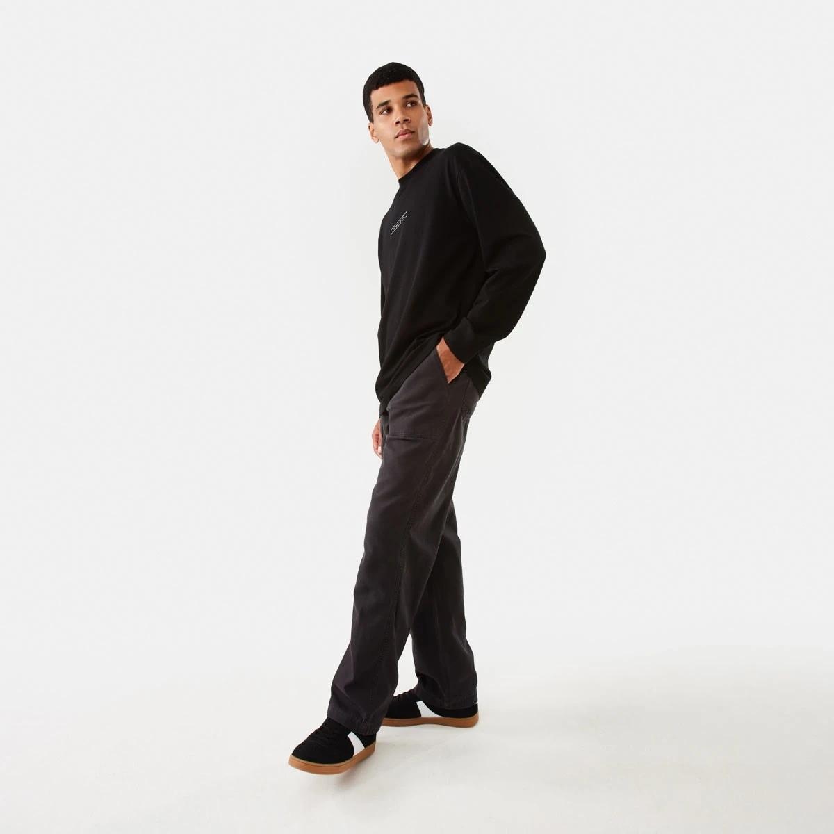 3 Long Sleeve Oversized Graphic T-shirt Black, 3 of 7