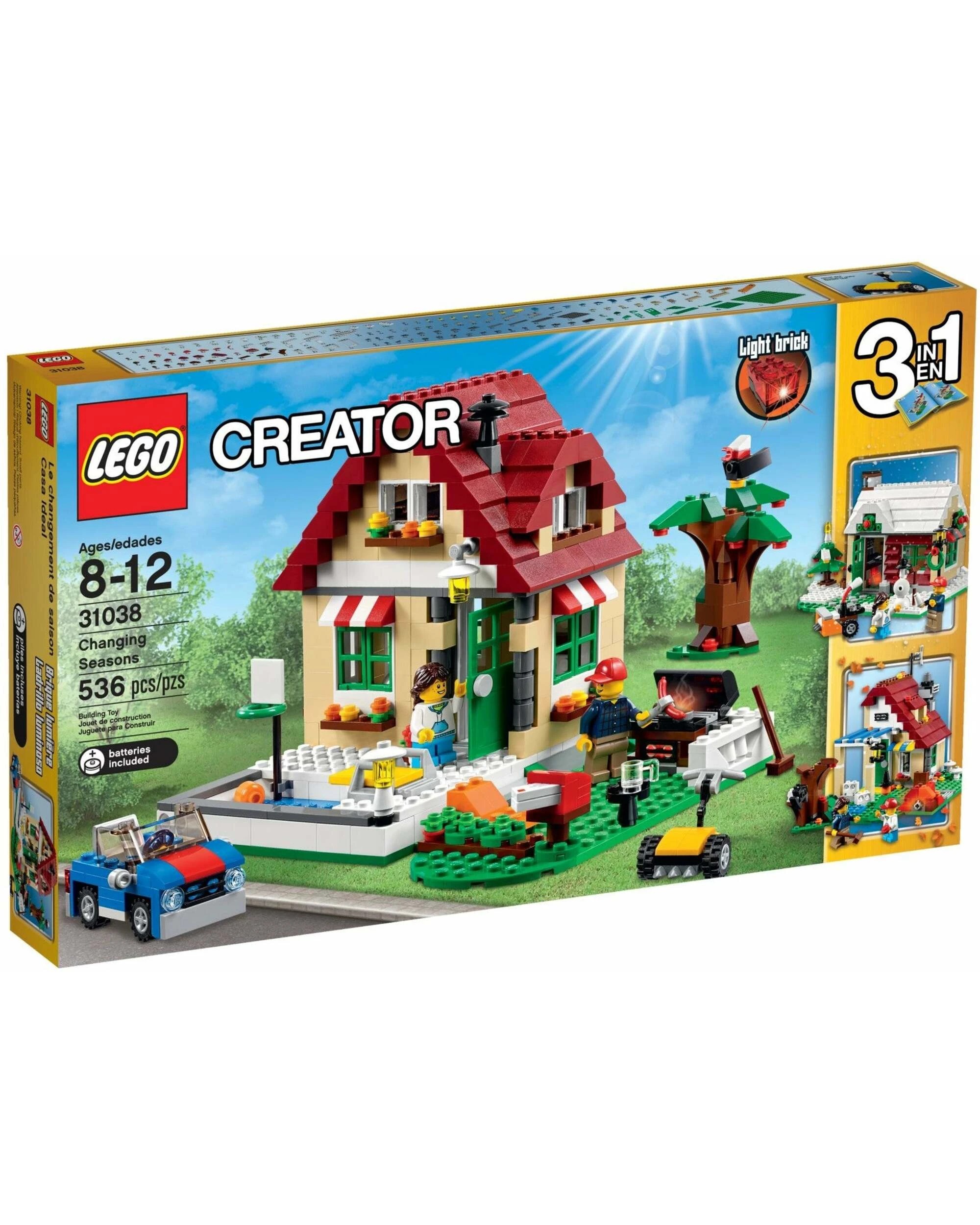 1 LEGO 31038 Changing Seasons: 3-in-1 Summer, Autumn & Winter Cottage, 1 of 5
