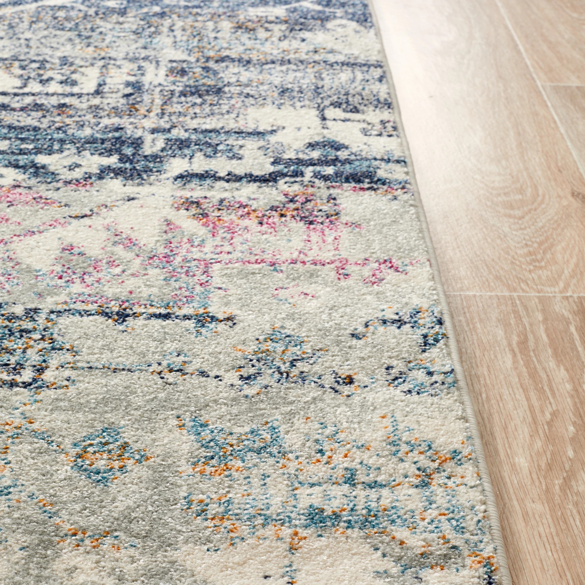 4 Common Ground Rugs Gallery 865 400x80cm - Large Runner Rug - Blue, 4 of 7