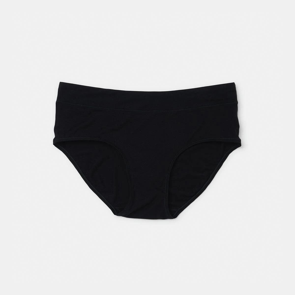 5 3 Pack Bamboo Blend Midi Briefs BLACK, 5 of 7