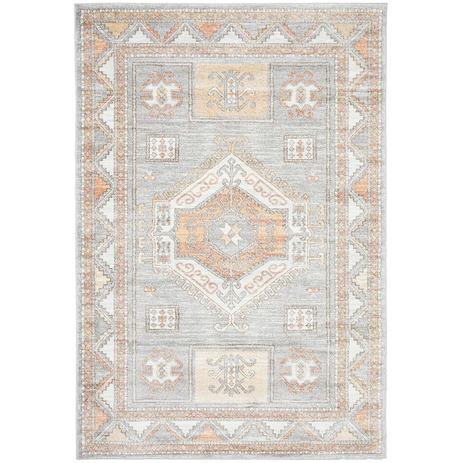2 Common Ground Rugs Elite Caitlen 400x300cm - Extra Extra Large Power Loomed Pet Friendly Floor Rug - Silver, 2 of 9