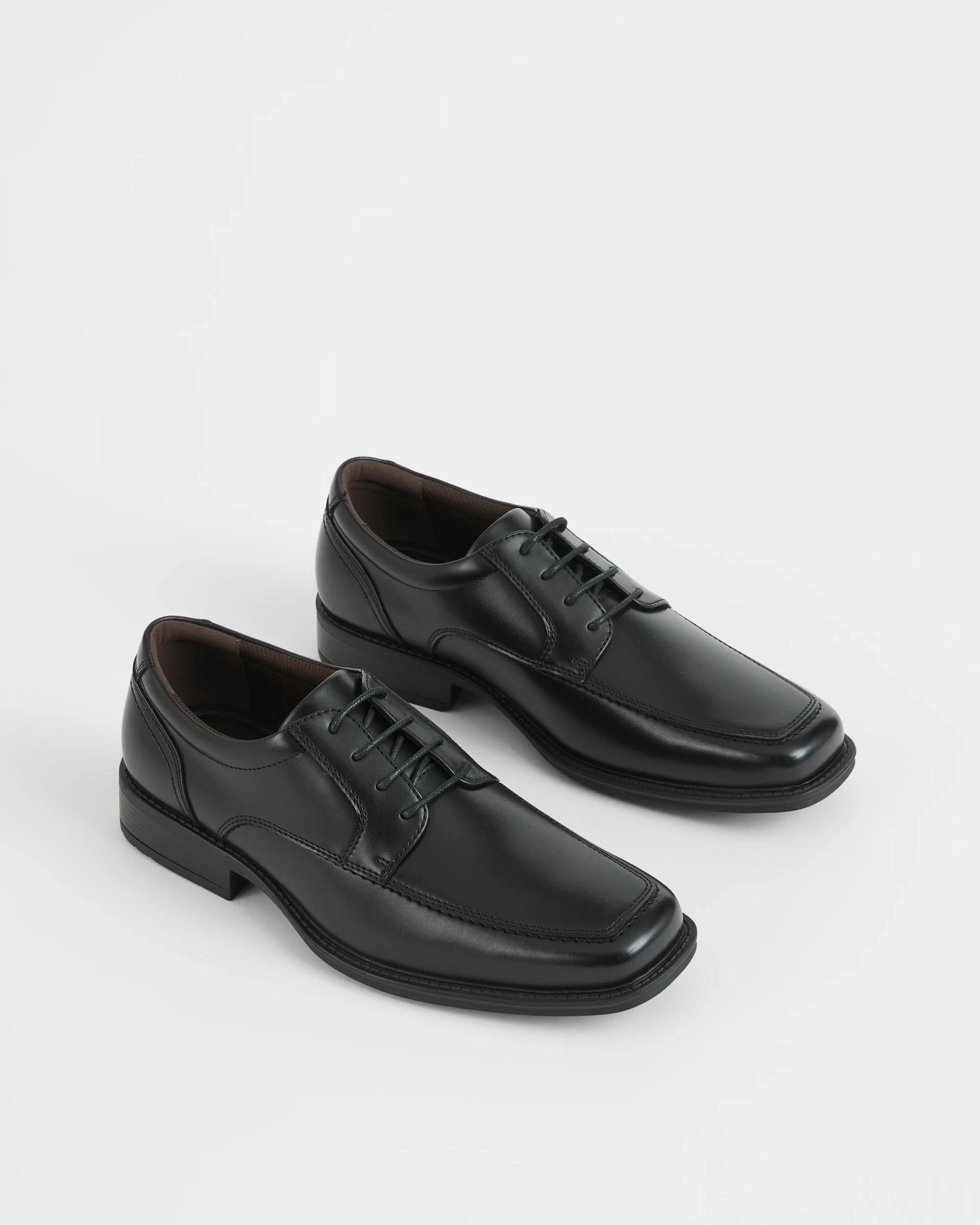 2 Target Man Square Toe Dress Lace-Up Shoe BLACK, 2 of 3