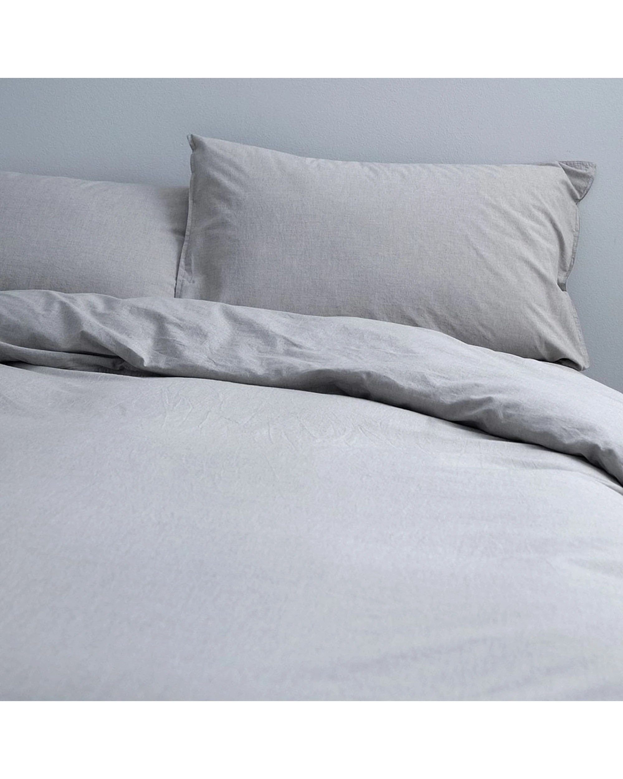 1 Canningvale Vintage Quilt Cover Set 100 Percent Cotton Smokey - Queen Bed - Grey, 1 of 4