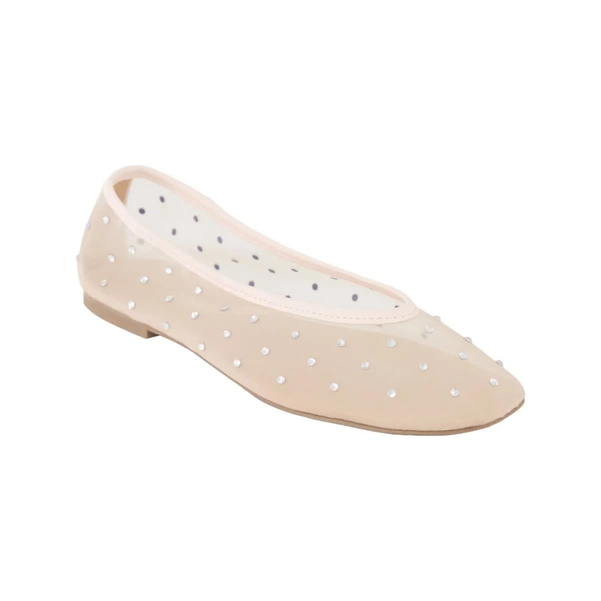 1 Diamante Ballet Flats Soft Pink, 1 of 5