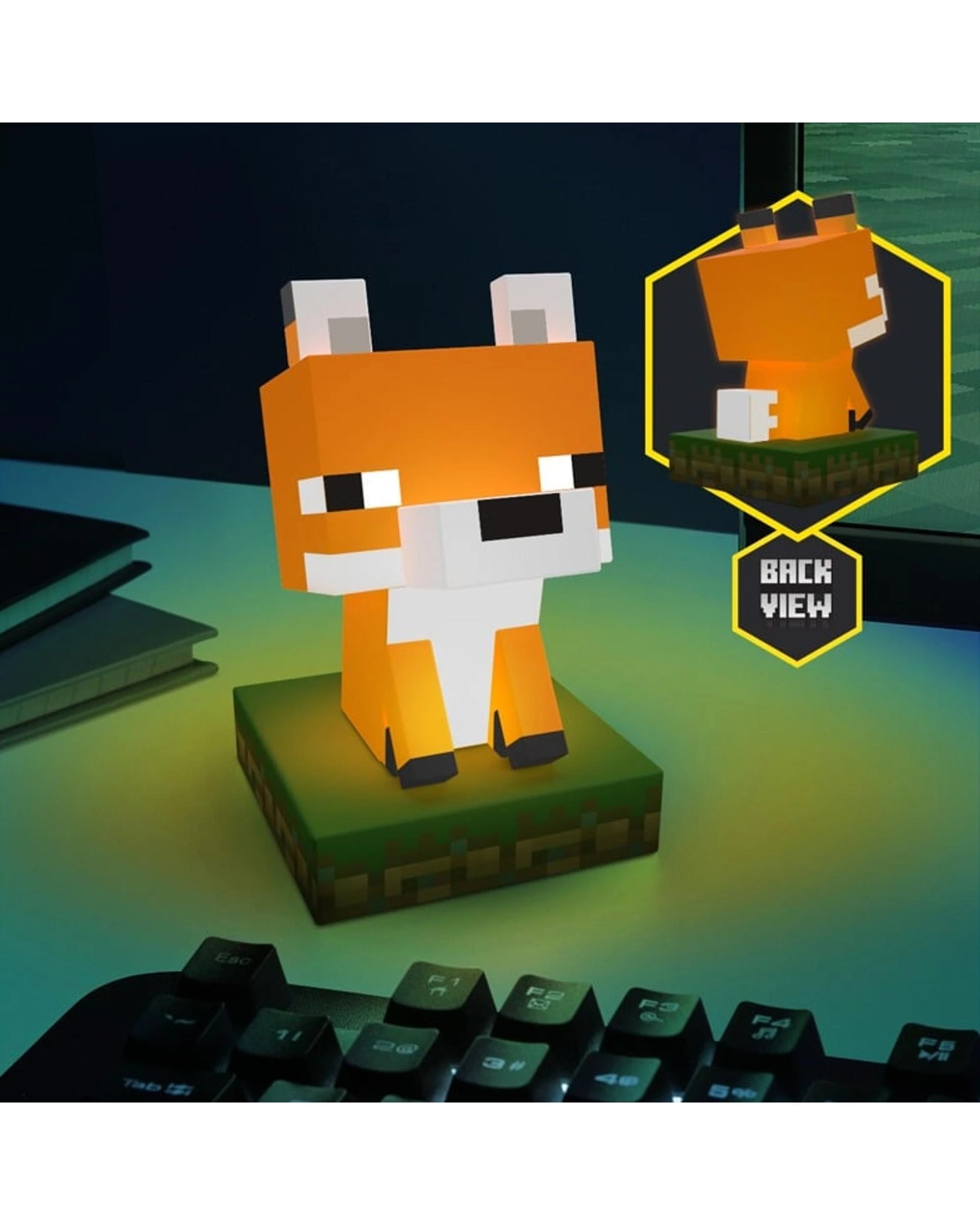 3 Paladone Icons Minecraft Fox Light, 3 of 4