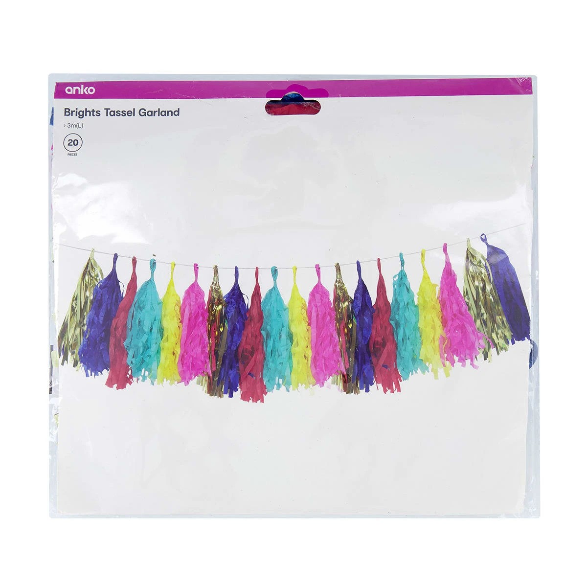 4 Brights Tassel Garland, 4 of 4
