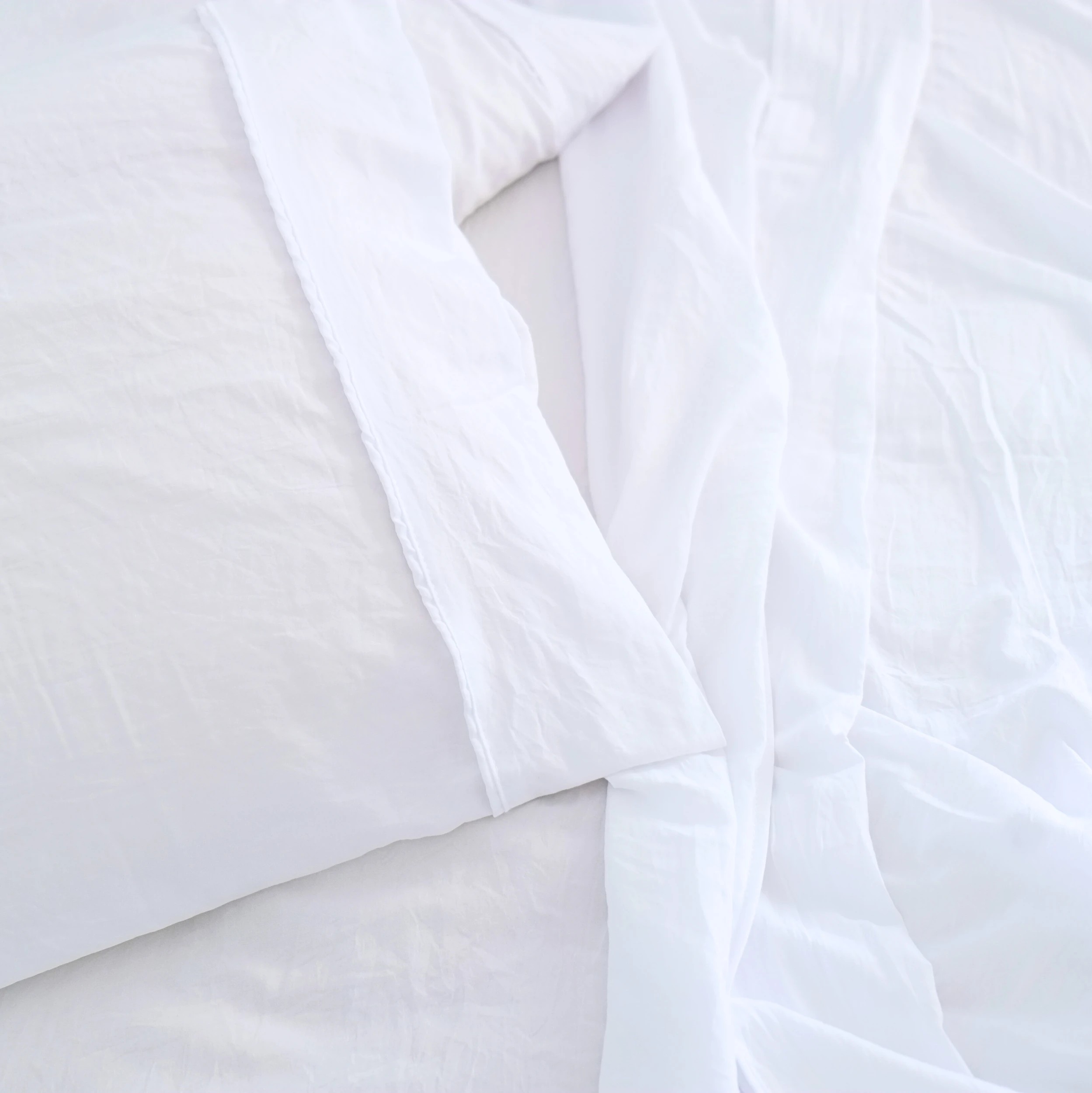 3 Royal Comfort Opulence Washed Microfibre Sheet Set - King Single Bed - White, 3 of 5