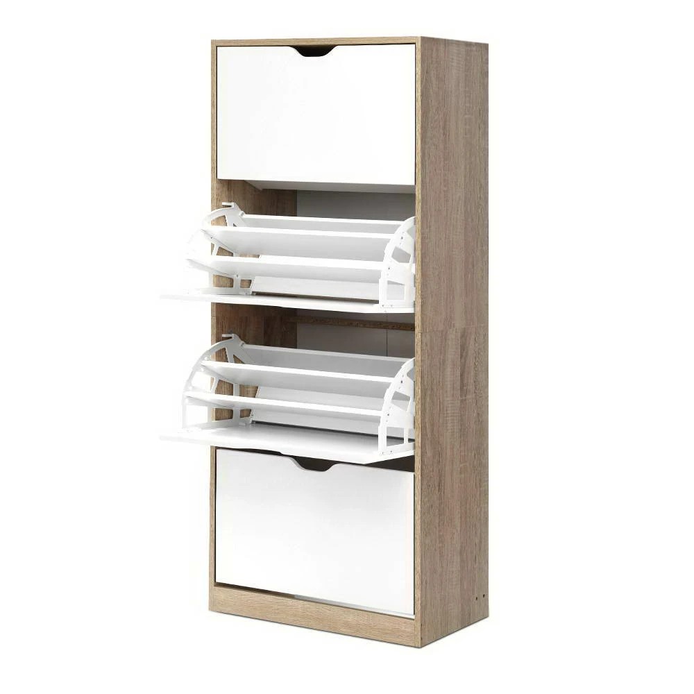 1 Artiss Shoe Rack Cabinet 60 Pairs 4-tier Elen - Multi, 1 of 4