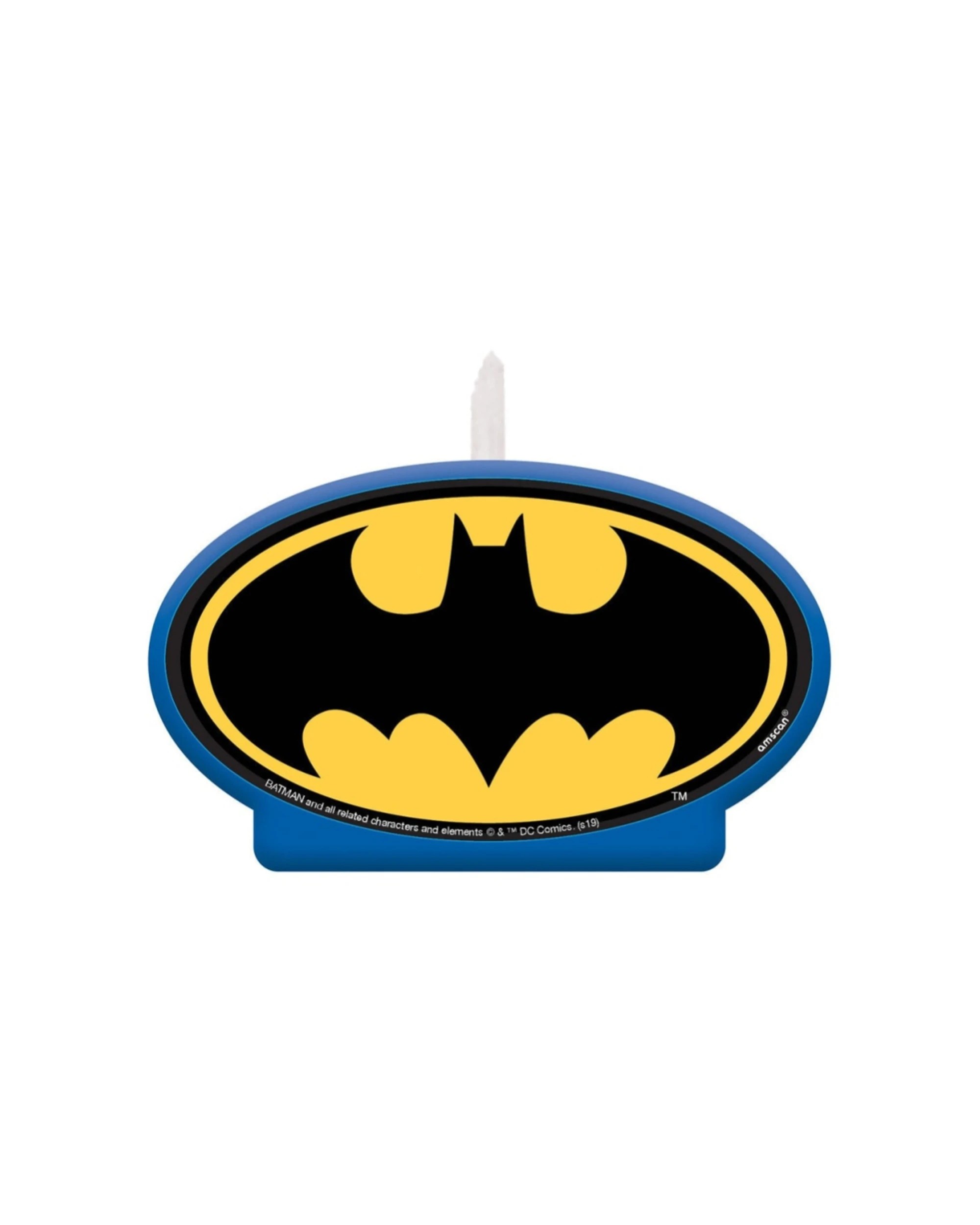 1 Anagram Batman Heroes Unite Birthday Candle Kids Party Decoration - Multi, 1 of 1