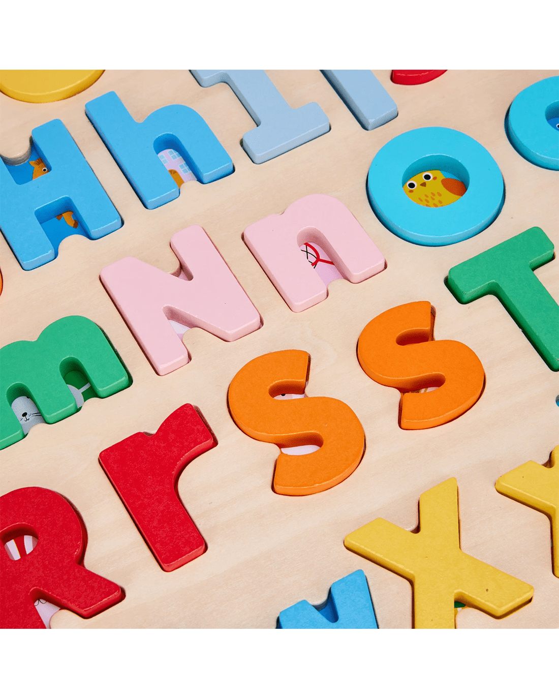 3 Wooden Lower and Uppercase Puzzle, 3 of 5