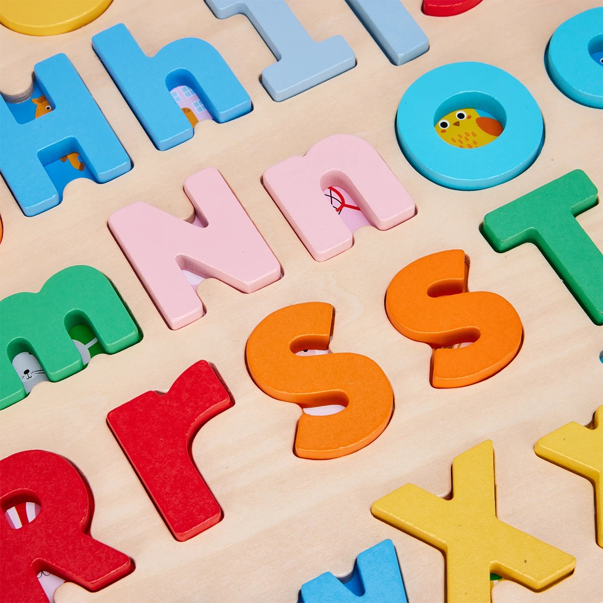 3 Wooden Lower and Uppercase Puzzle, 3 of 5